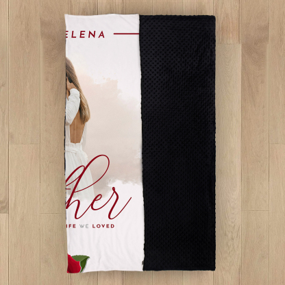 Customised Couple Blanket Engrave Photo Sweet Gift For Her-Jessemade AU