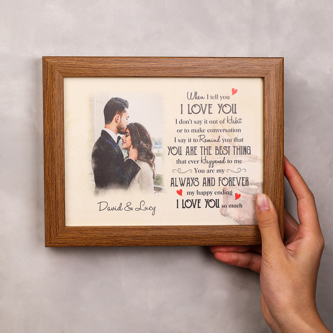 Valentine's Day Gift Personalised Photo Frame Couple Love Gifts For Her Him "YOU ARE THE BEST THING"-Jessemade AU