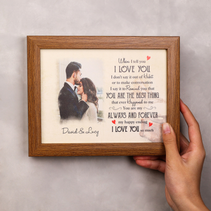 Valentine's Day Gift Personalised Photo Frame Couple Love Gifts For Her Him "YOU ARE THE BEST THING"-Jessemade AU