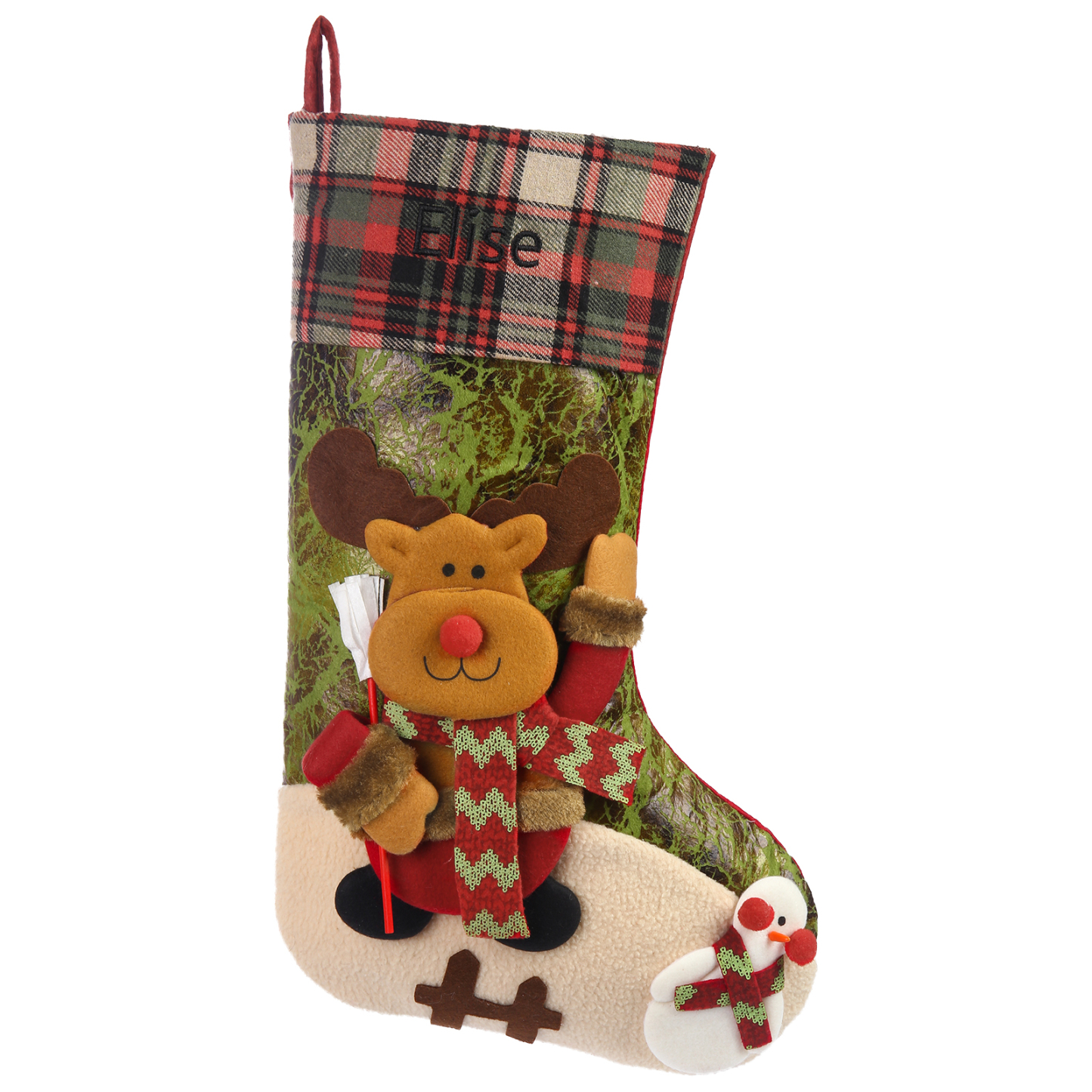 Personalised Christmas Stockings Ornaments Custom 1 Name Christmas Socks Gift for Family Friends-Jessemade AU