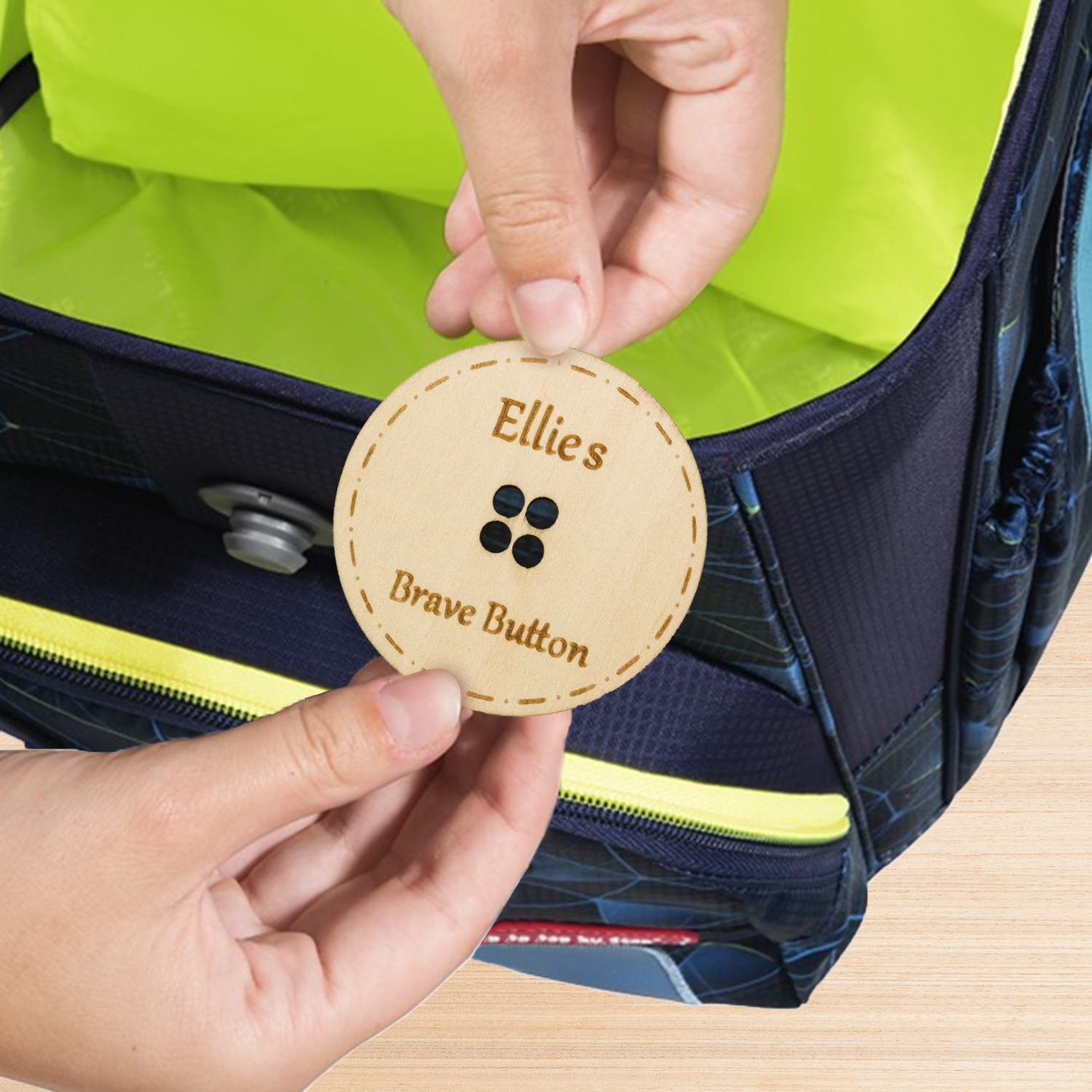 Children Brave Buttons Custom A Name Back to School Gifts for Kids-Jessemade AU