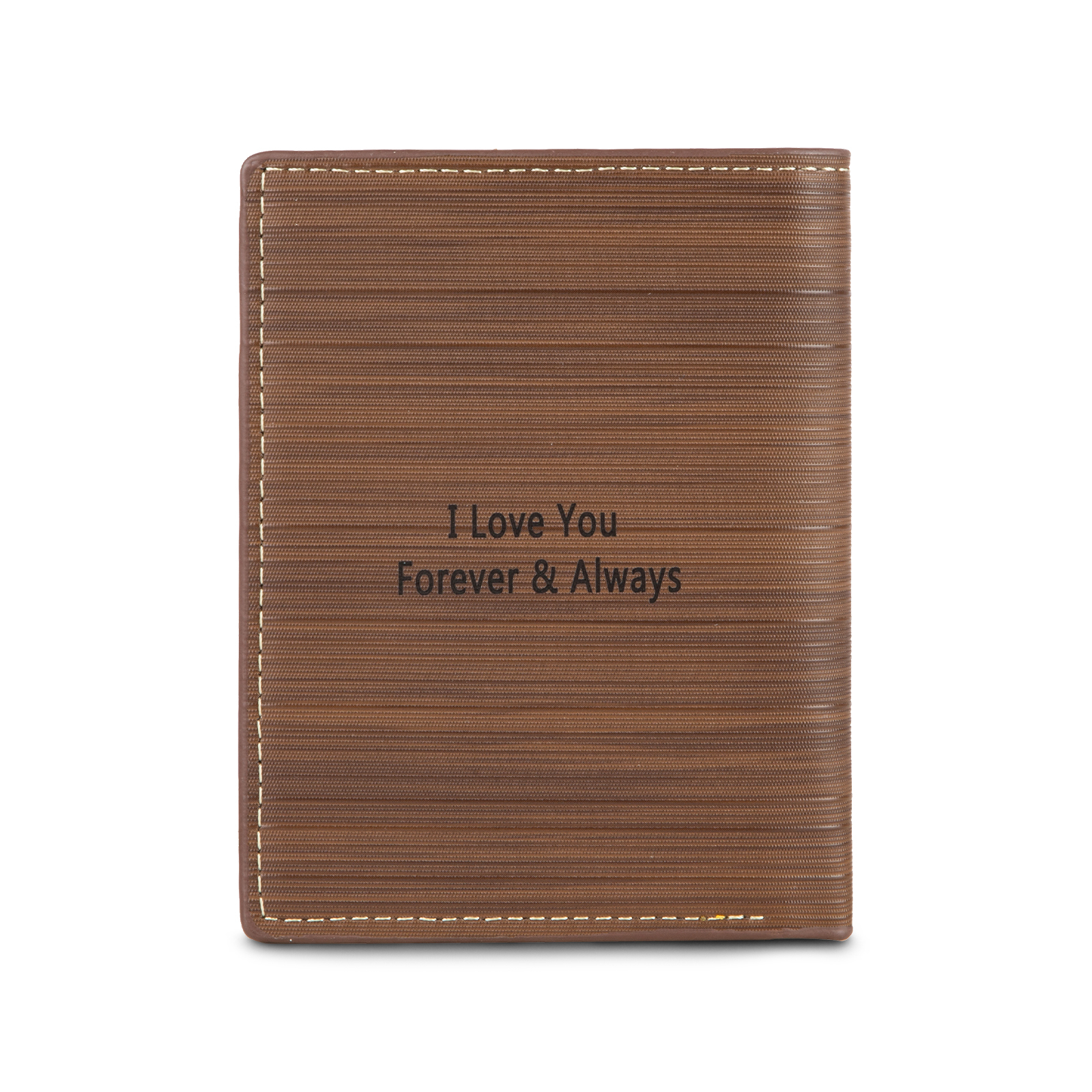 Personalised Leather Wallet Engraved Photo Folding Wallet Short Purse Love Gifts For Him-Jessemade AU