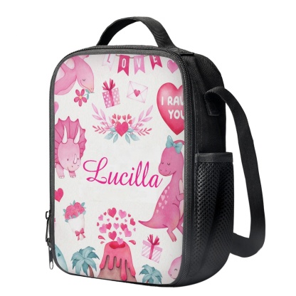 Custom Name Lunch Bag Personalised Cartoon Island Lunch Box  Gifts for Kids-Jessemade AU