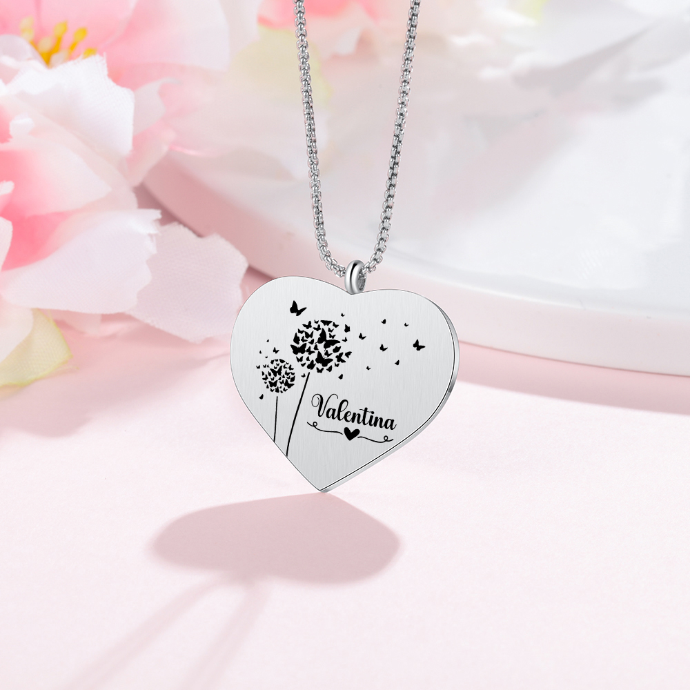 Personalised Graduation Necklace Custom Name & Photo Heart Pendant Necklace Gift for Her-Jessemade AU