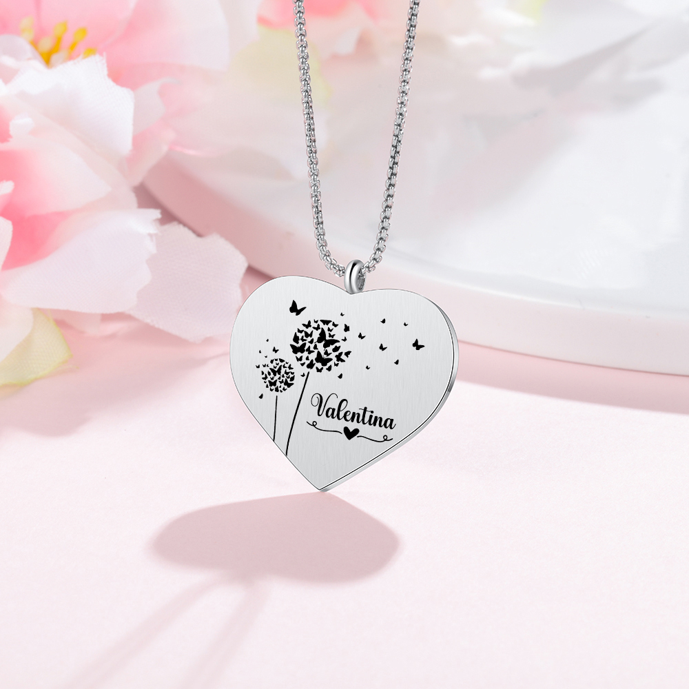 Personalised Graduation Necklace Custom Name & Photo Heart Pendant Necklace Gift for Her-Jessemade AU