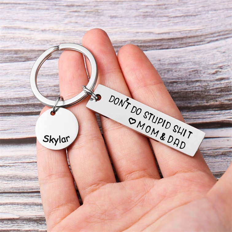 Don't Do Stupid Keychain Personalised Name Gifts for Kids-Jessemade AU