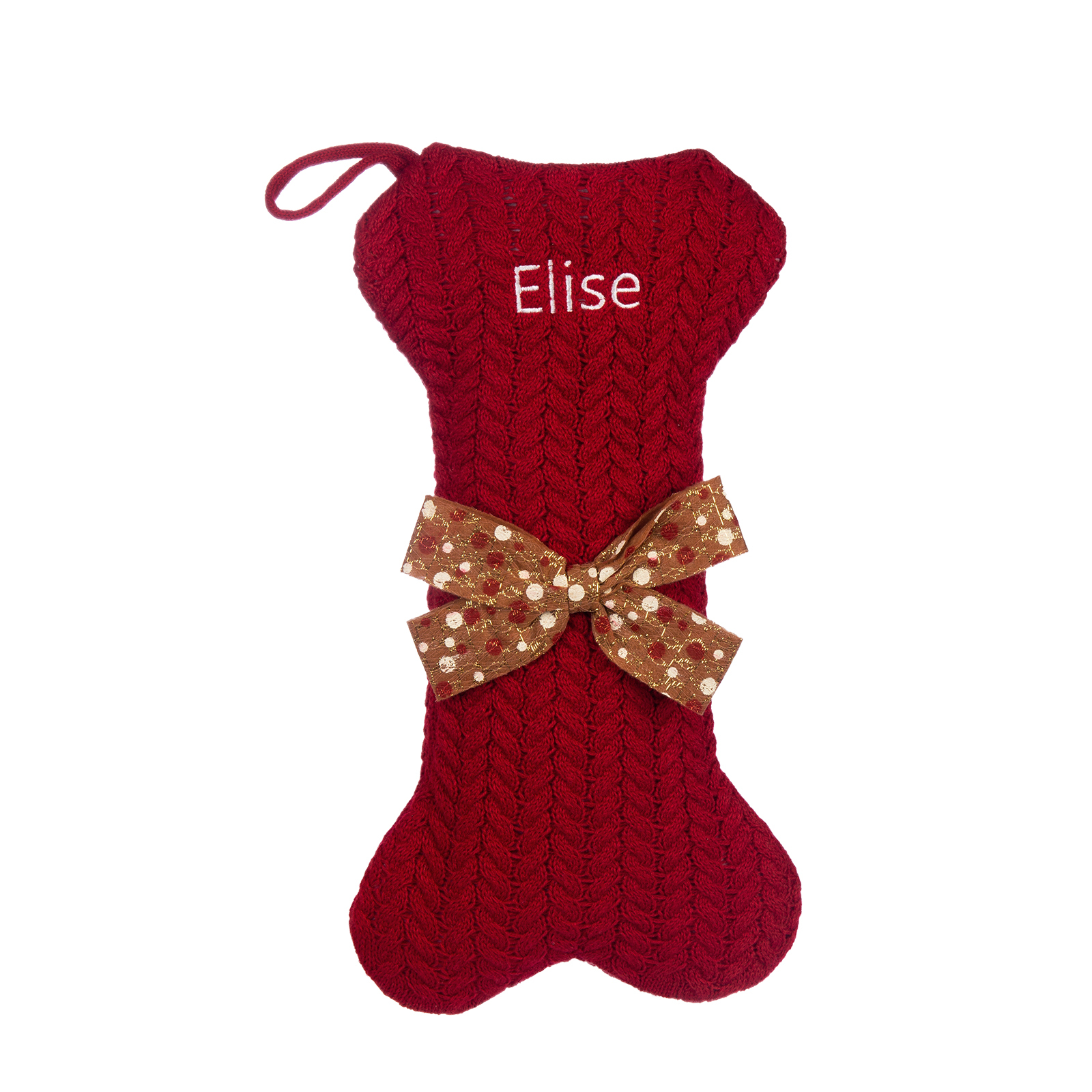 Personalised Christmas Stockings Ornaments Dog Bone Christmas Stockings Custom 1 Name Gifts for Family Friends-Jessemade AU