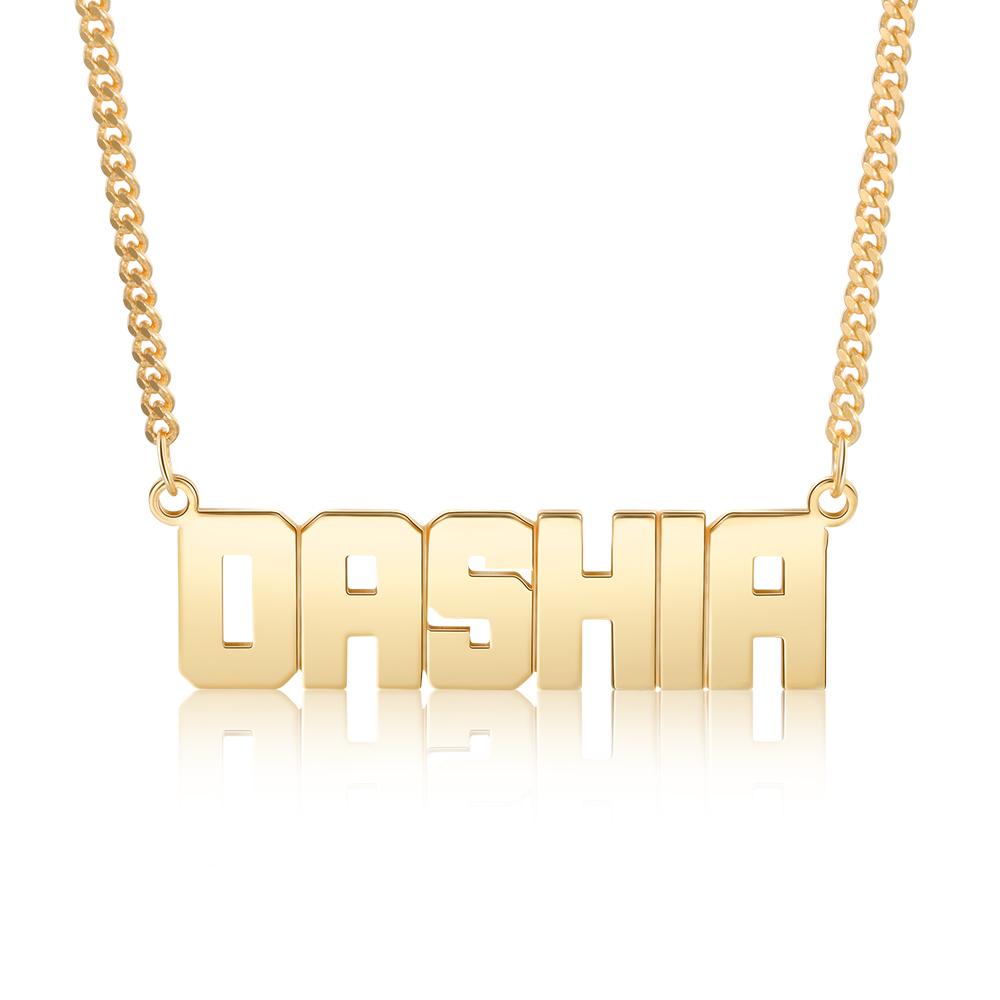 Personalised Necklace Custom 1 Name Necklace Gift For Man-Jessemade AU