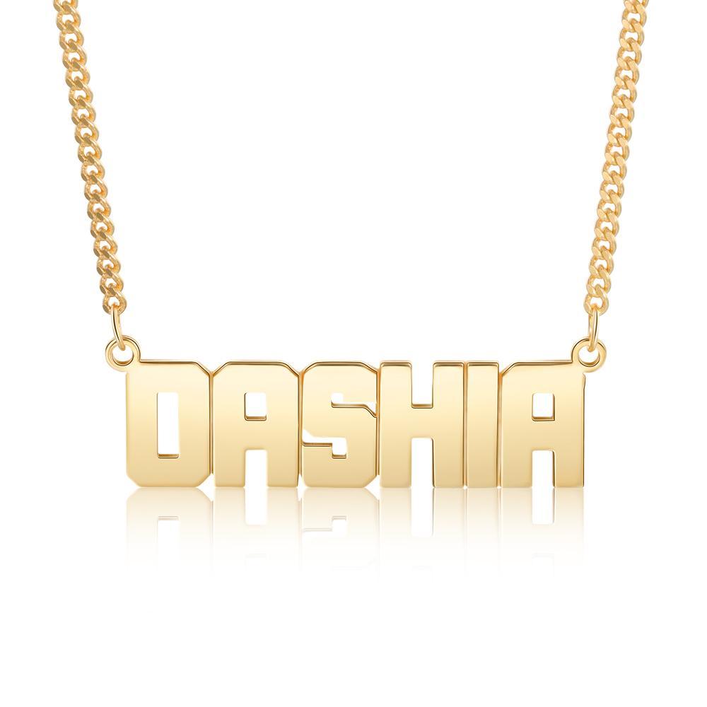 Personalised Necklace Custom 1 Name Necklace Gift For Man-Jessemade AU
