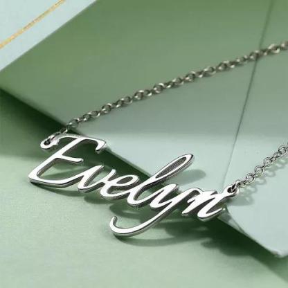 Personalised Necklace Custom 1 Name Necklace Gift For Women-Jessemade AU