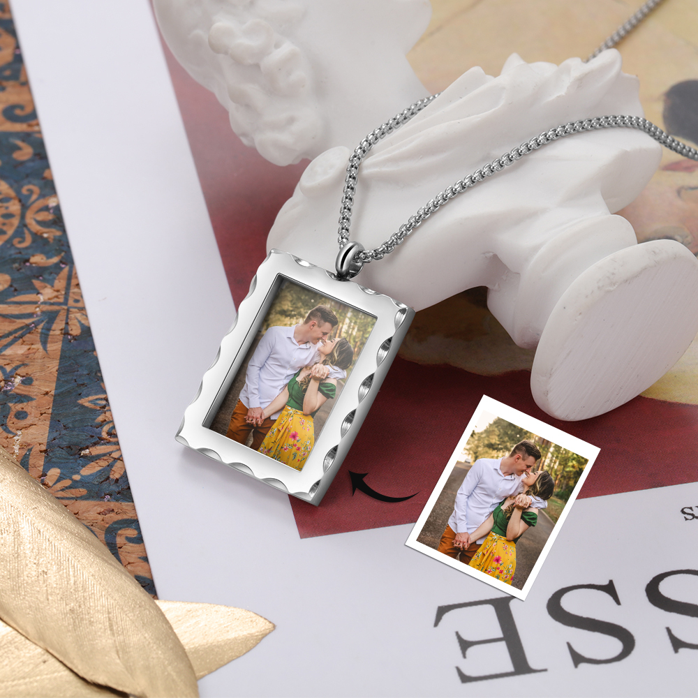 Personalised Photo Necklace Custom Message Gifts For Her-Jessemade AU