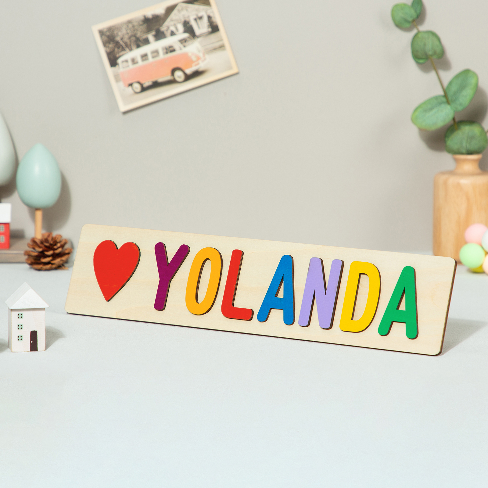 Personalised Kid's Wooden Name Alphabet Puzzle Toy for Toddlers Early Learning Child Toy-Jessemade AU