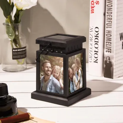 Solar Light Personalised Photo Memorial Lantern Lamp Sympathy Lantern Bereavement Gift Loss of a Loved One-Jessemade AU