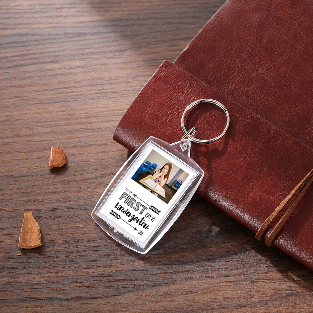 First Day Of Kindergarten-Personalised Photo Keychain Gifts For Kids-Jessemade AU