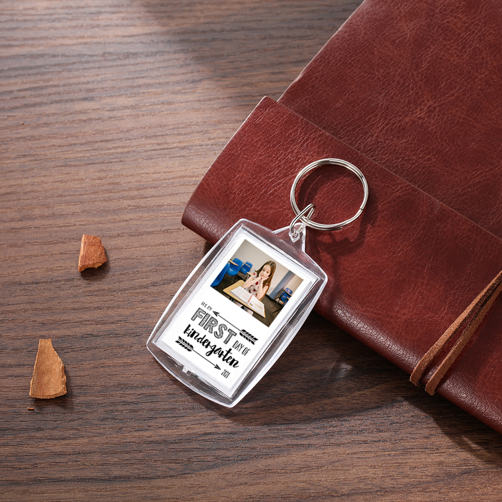 First Day Of Kindergarten-Personalised Photo Keychain Gifts For Kids-Jessemade AU