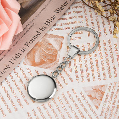 Personalised Photo Keychain Custom 2 Photos Gifts For Him-Jessemade AU