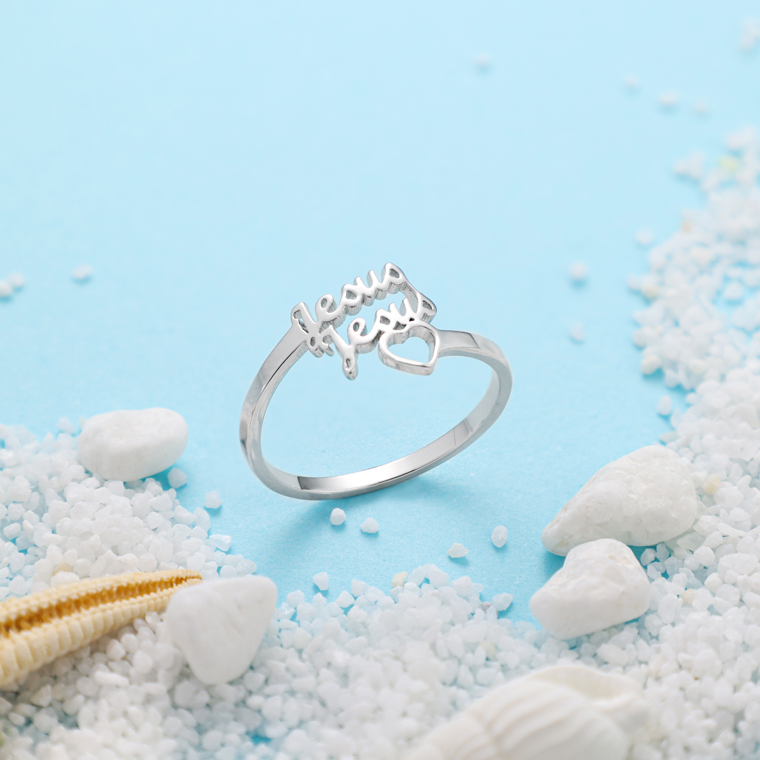 Personalised Family Name Ring Custom 3 Names Best Gift For Women-Jessemade AU
