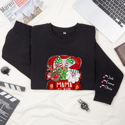 3 Names - Personalised Christmas Sweatshirt Custom Name & Text Sweatshirt Mimi Claus Sweatshirt Gift for Family -Jessemade AU