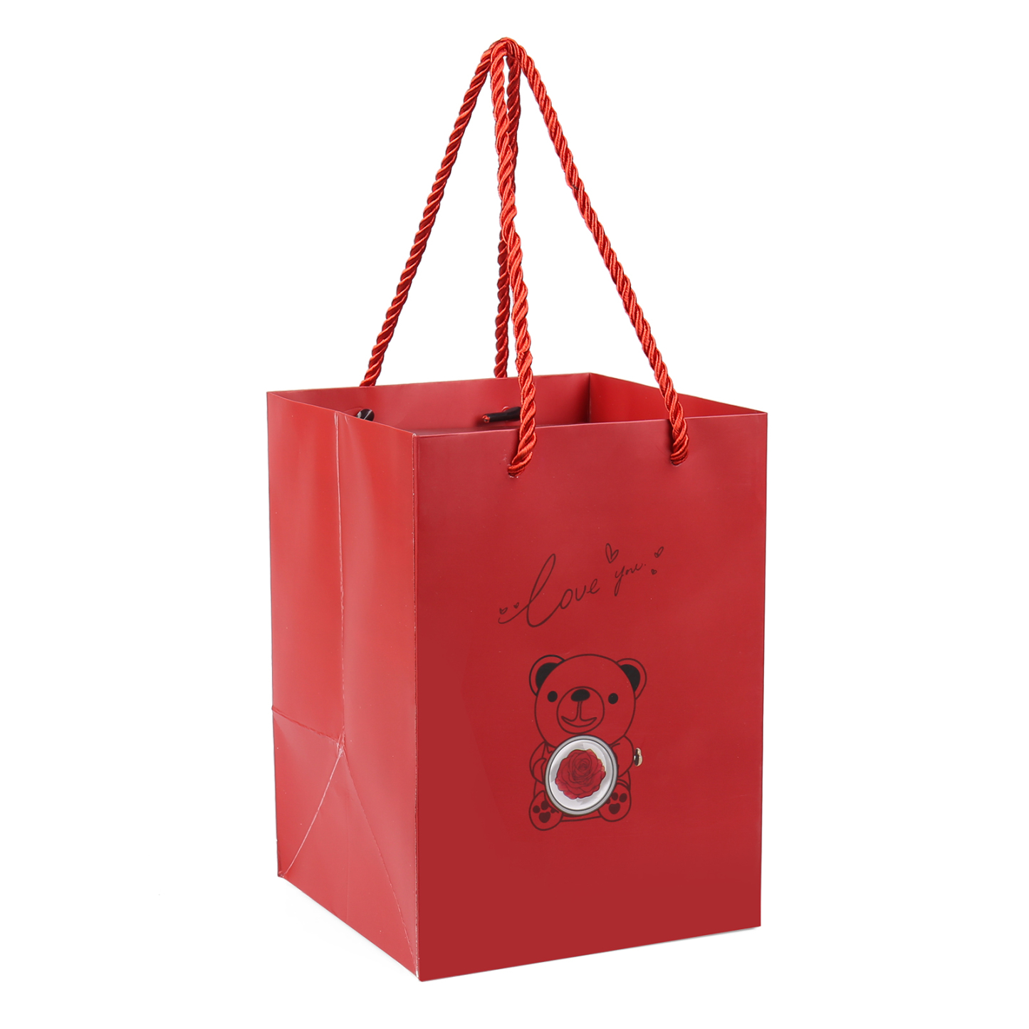 Bear Exquisite Gift Box Red Pink Rose Gift Packaging-Jessemade AU