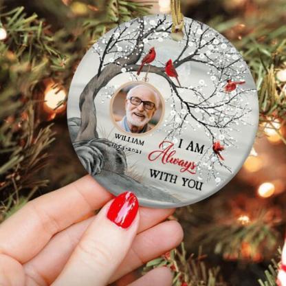 Personalised Photo Cardinal Ornament I Am Always with You Memorial Ornament-Jessemade AU