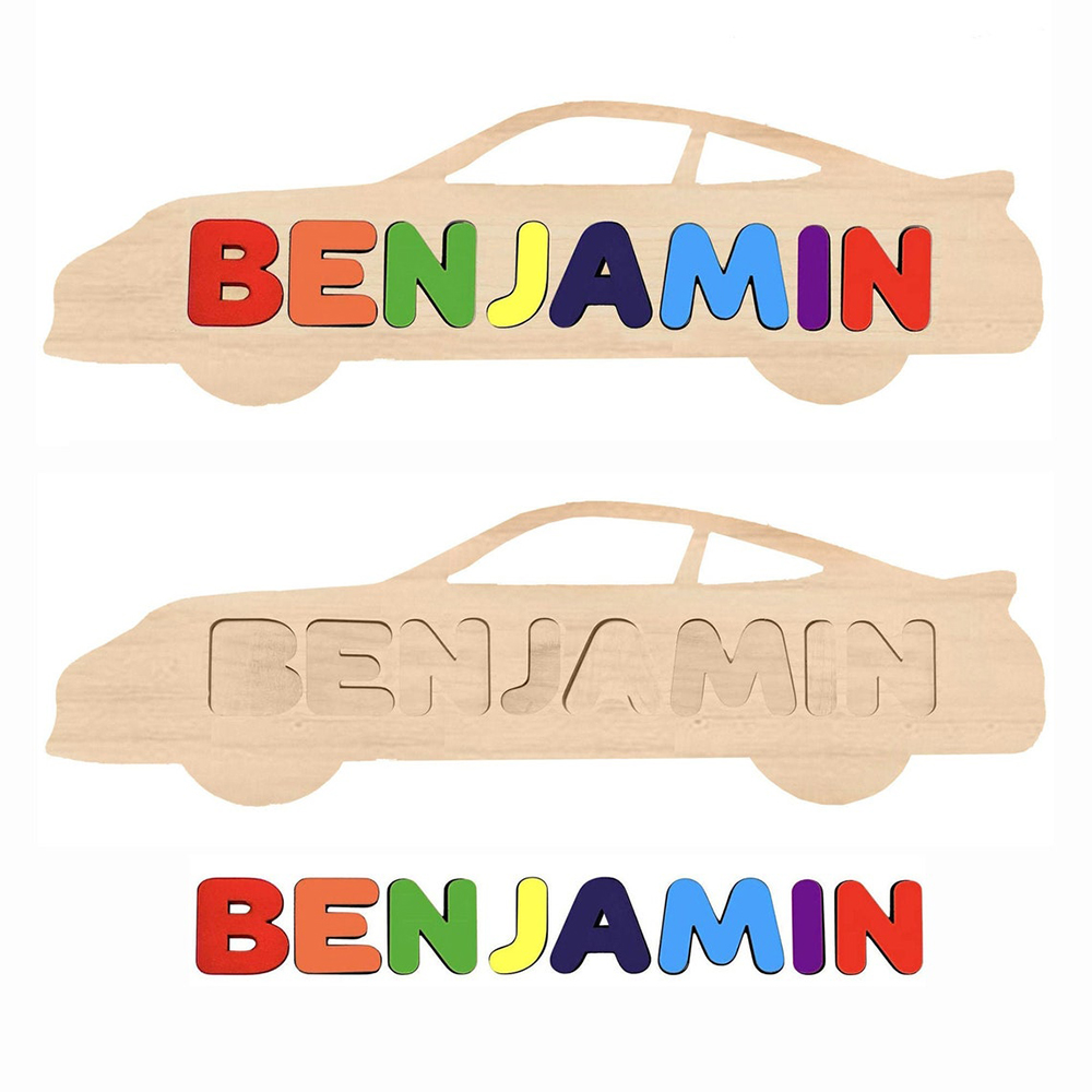 Personalised Kid's Wooden Name Alphabet Puzzle Toy for Toddlers Early Learning Child Toy-Jessemade AU