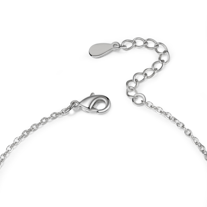 Personalised Family Name Bracelet With 1 Birthstones Engraved Names Gift For Her-Jessemade AU