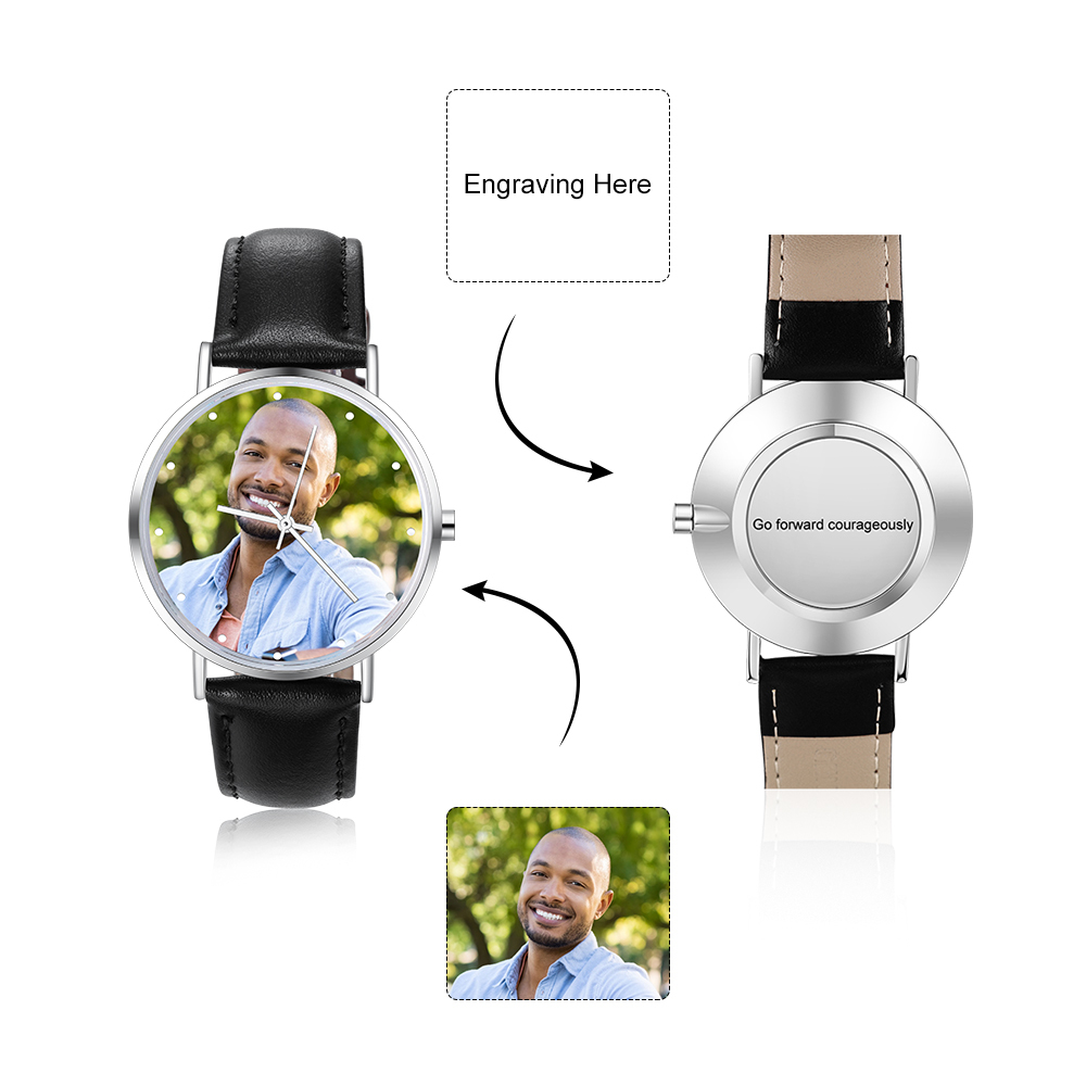 Personalised Photo Watch Custom Picture Watch Gifts for Couple-Jessemade AU