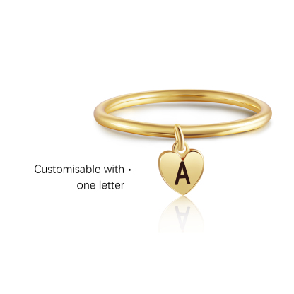 Personalised Ring Custom Letter Ring Birthday Gift for Her-Jessemade AU
