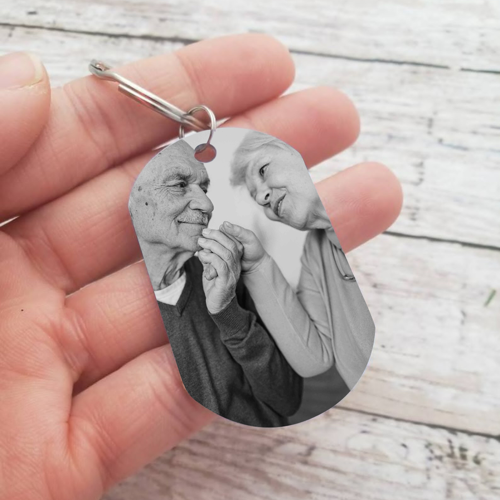 Personalised Memorial Photo Keychain Commemorate Deceased Loved Ones - I Will Carry You With Me Until I See You Again-Jessemade AU
