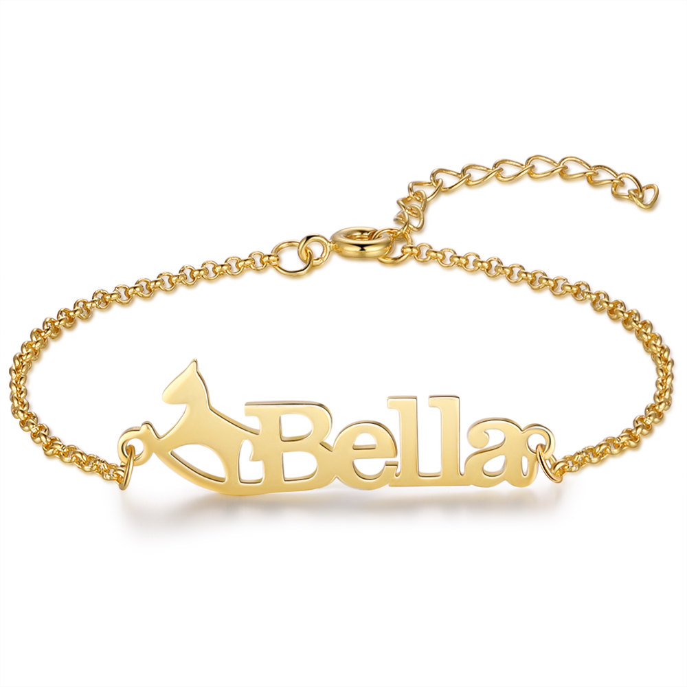 Personalised Name Bracelet Custom Name Trojan Horse Bracelet for Kids-Jessemade AU