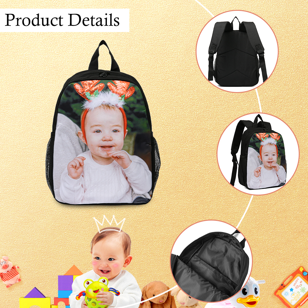 Personalised Photo Backpack Custom Names Back to School Gifts for Kids-Jessemade AU