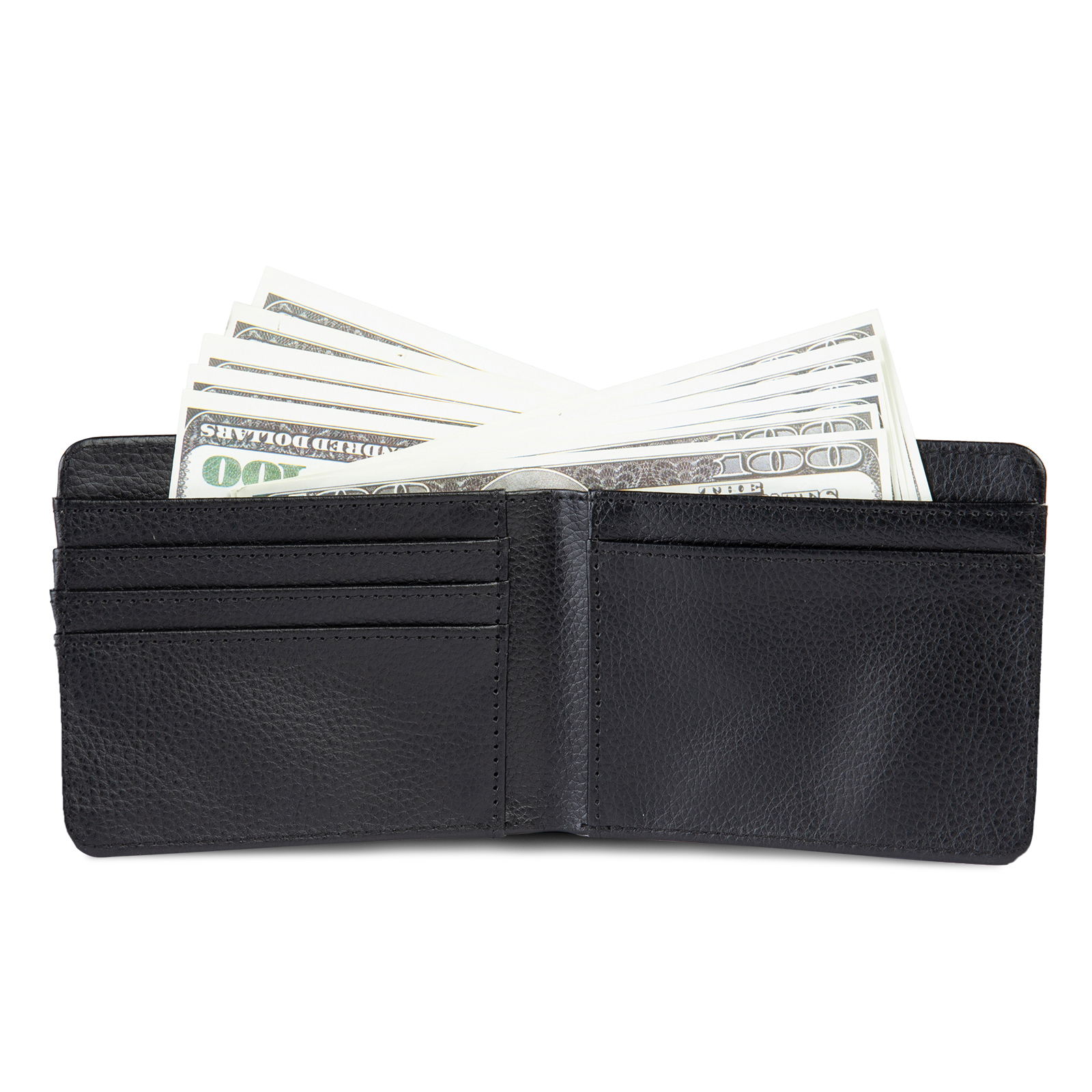 Personalised Leather Wallet Engraved Photo Short Purse Custom Folding Wallet Gifts For Him-Jessemade AU