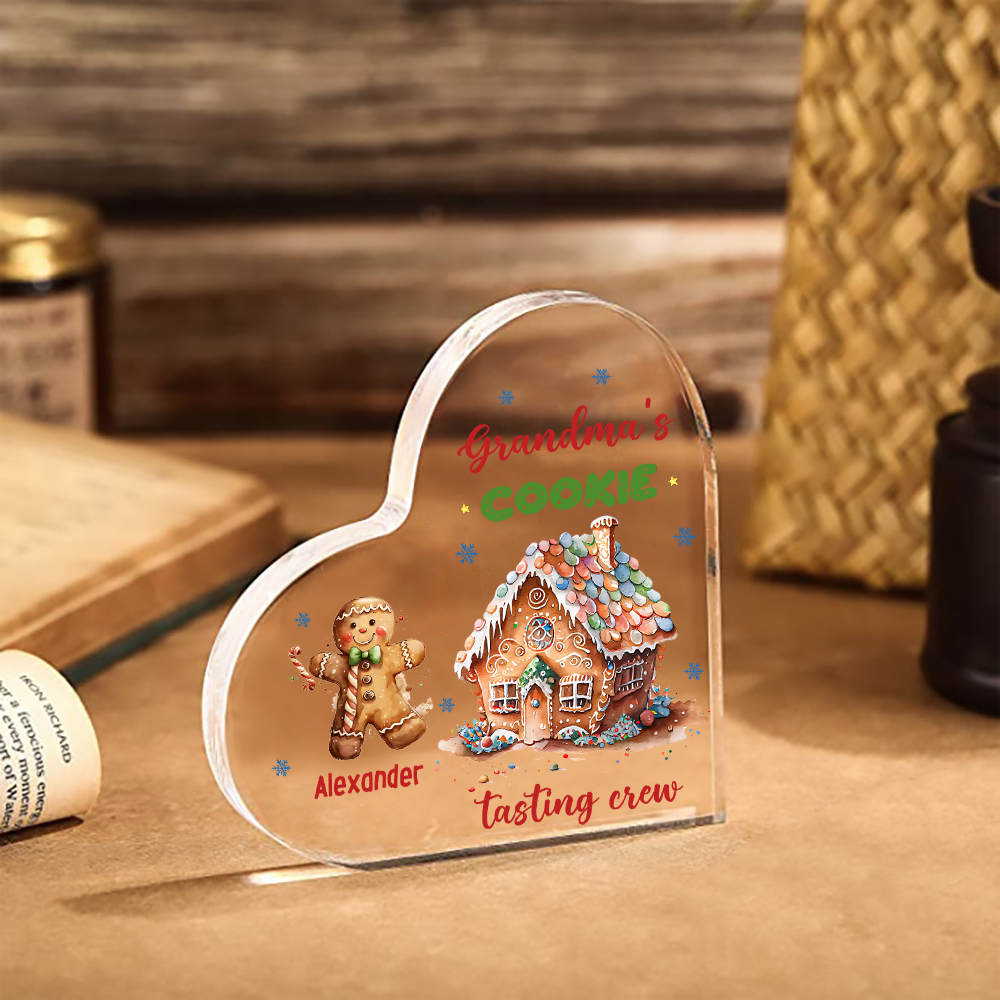 Acrylic Heart Keepsake Customised 2 Names Christmas Decor Personalised Gifts for Grandma Mum-Jessemade AU