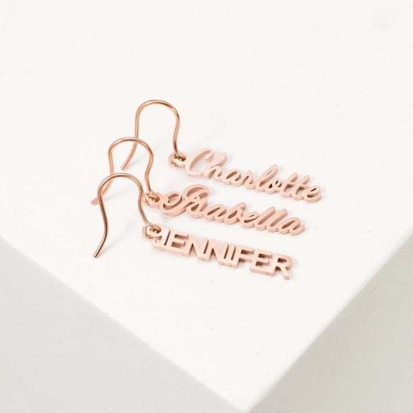 Personalised Name Drop Earrings Gifts for Her-Jessemade AU
