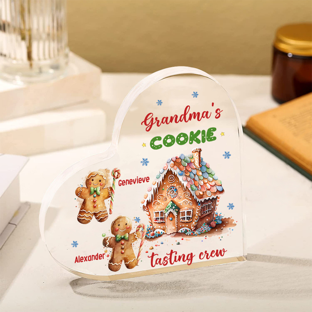 Acrylic Heart Keepsake Customised 3 Names Christmas Decor Personalised Gifts for Grandma Mum-Jessemade AU