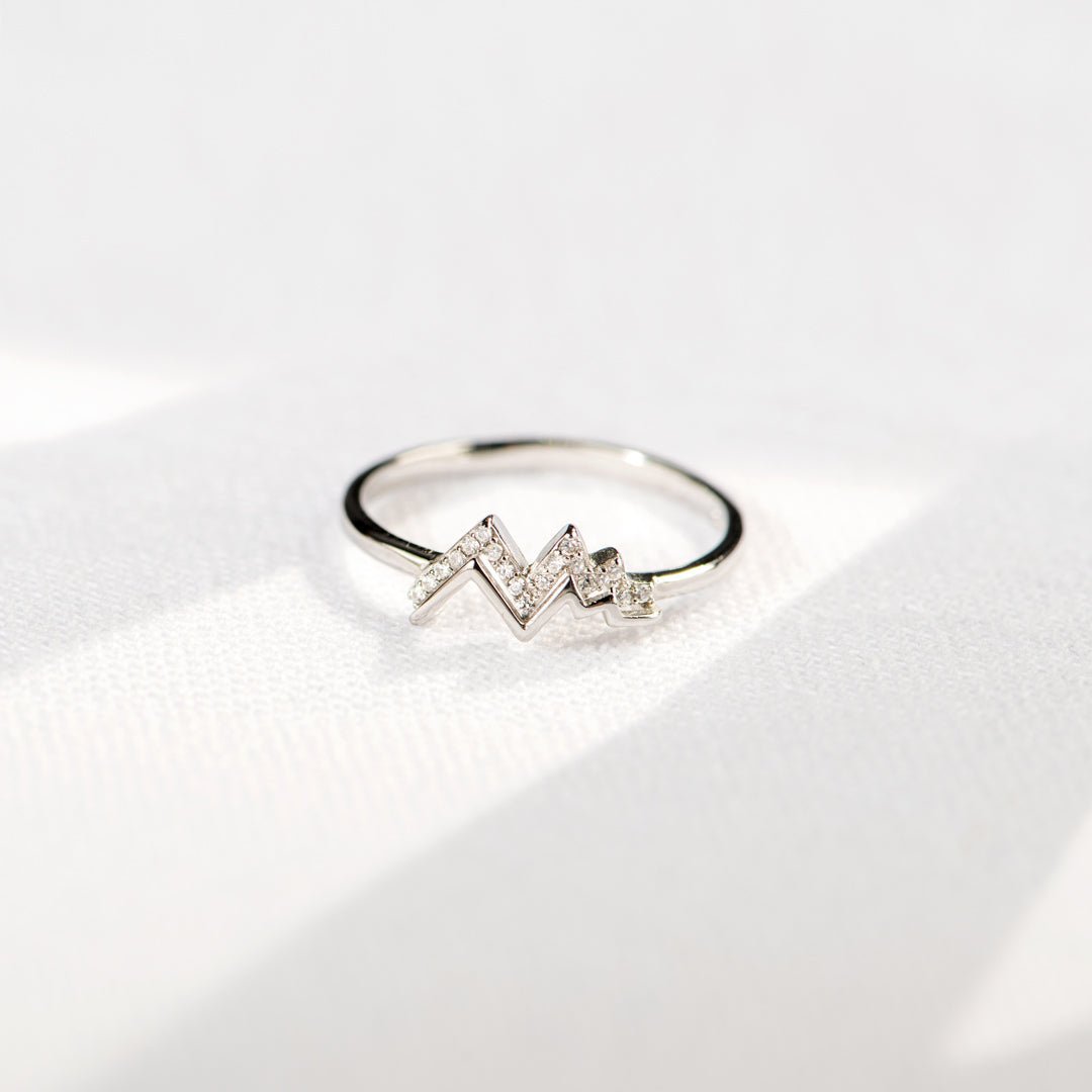 To my daughter, To My Daughter This ring stands for the highs and lows in life, Mountain Ring With Card, Gifts For Her-Jessemade AU