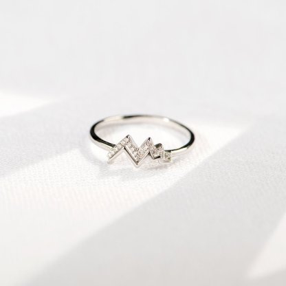 To my daughter, To My Daughter This ring stands for the highs and lows in life, Mountain Ring With Card, Gifts For Her-Jessemade AU