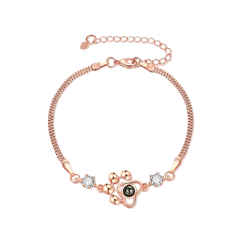 Personalised Projection Bracelet Love Style Paw Photo Bracelet Gifts for Her-Jessemade AU