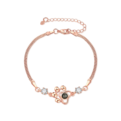 Personalised Projection Bracelet Love Style Paw Photo Bracelet Gifts for Her-Jessemade AU