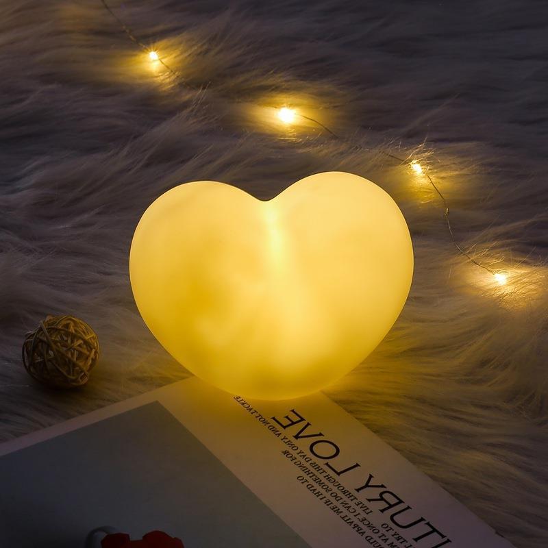 1 Piece Heart-Shaped Night Light Warm Night Light Romantic Decorations-Jessemade AU
