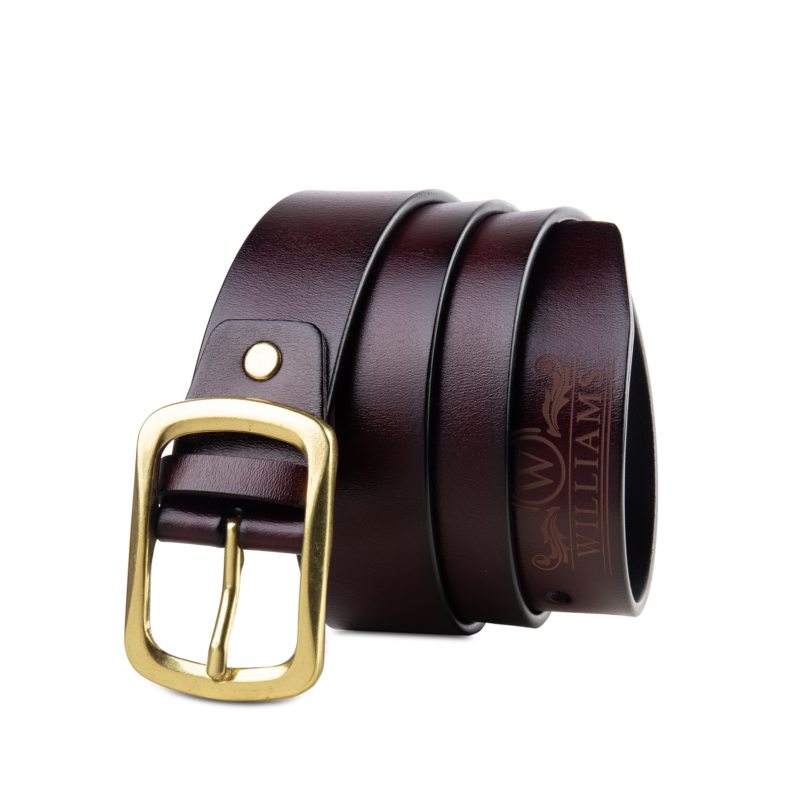 Customised Genuine Leather Belt Engraved Names Men's Belt for Him-Jessemade AU