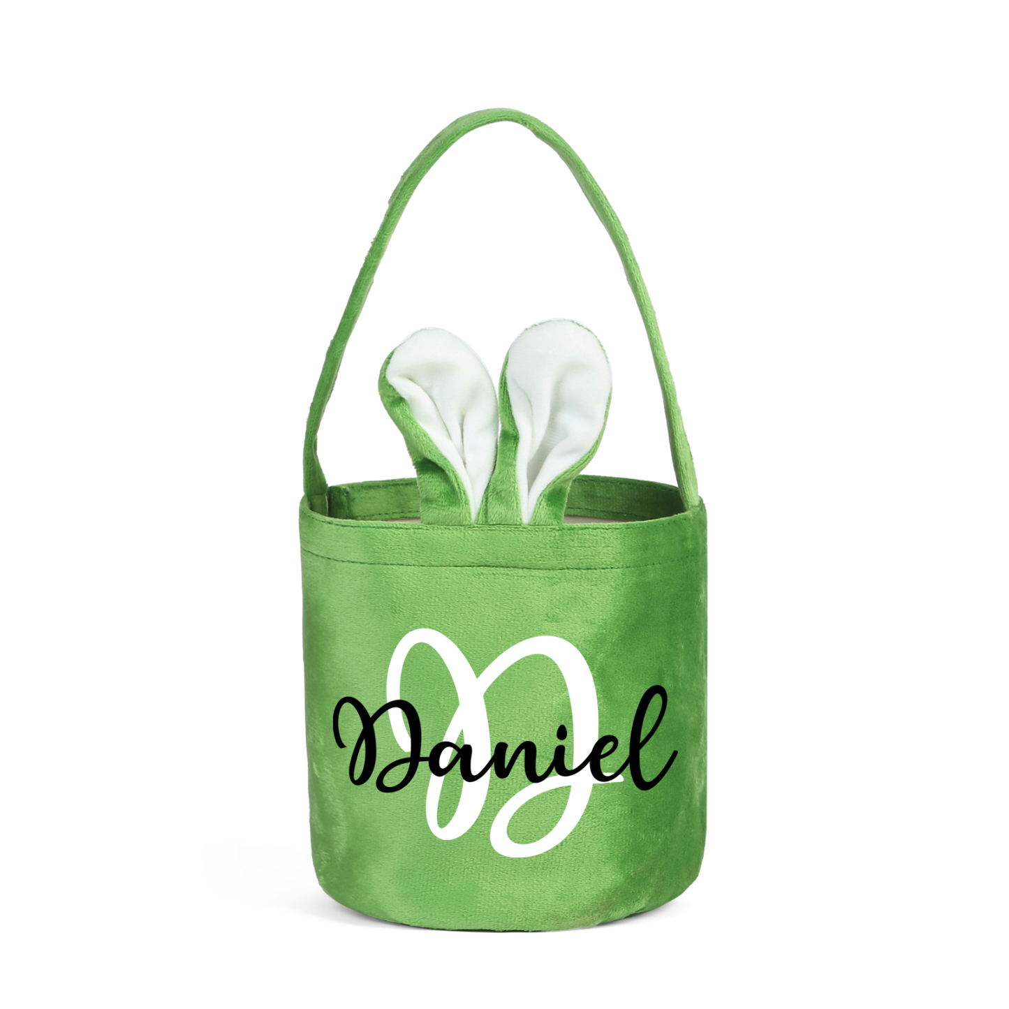 Personalised Bunny Tote Bag Customised with Name & Letter Bucket Bag Bunny Basket Easter Gifts-Jessemade AU