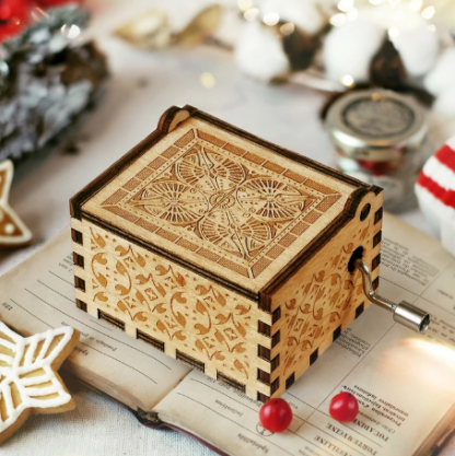 To My Daughter-Exquisite Wooden Music Box From Mum To Daughter-Jessemade AU