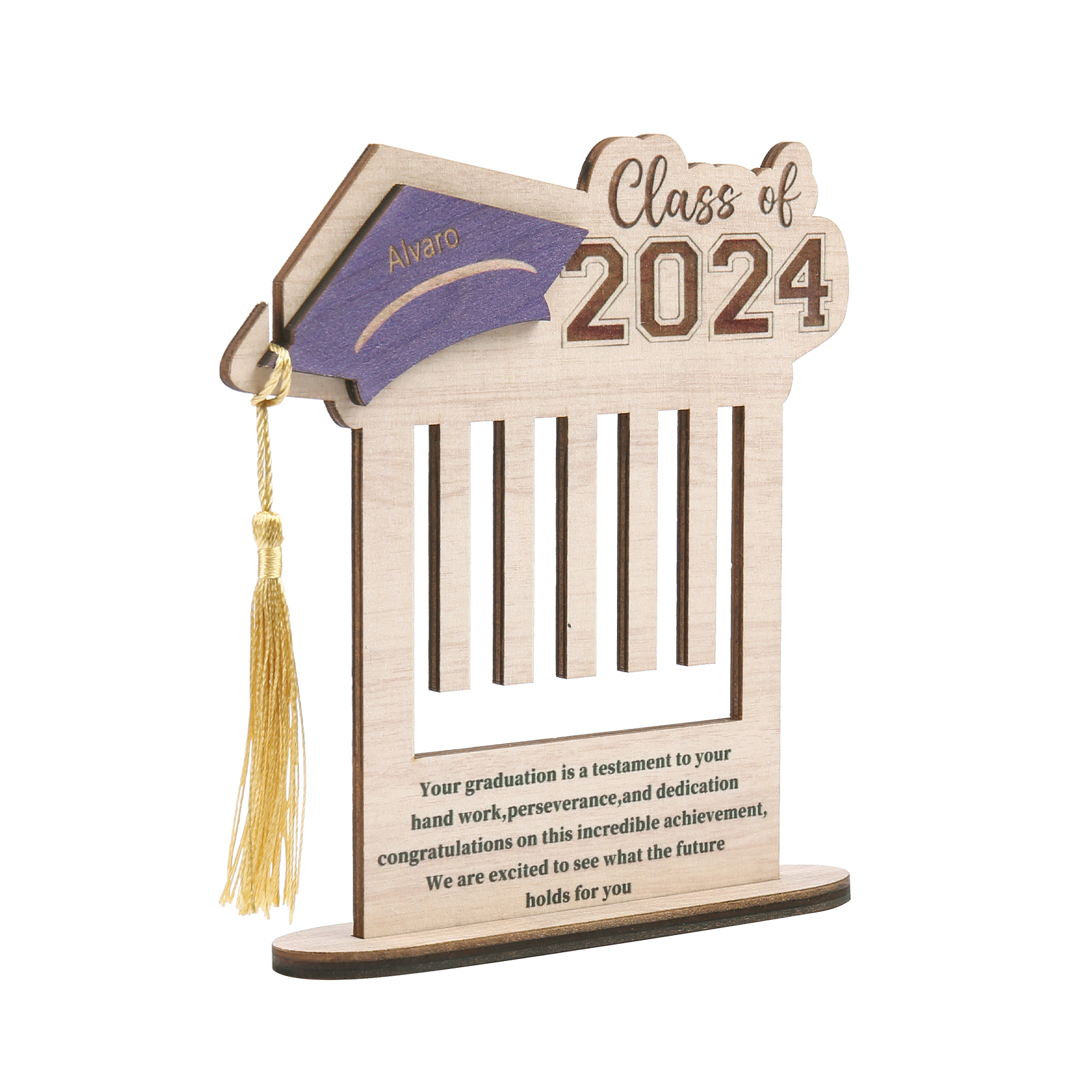 Class of 2024 Personalised Graduation Wooden Money Rack Custom Name Creative Graduation Gifts for Her/Him-Jessemade AU