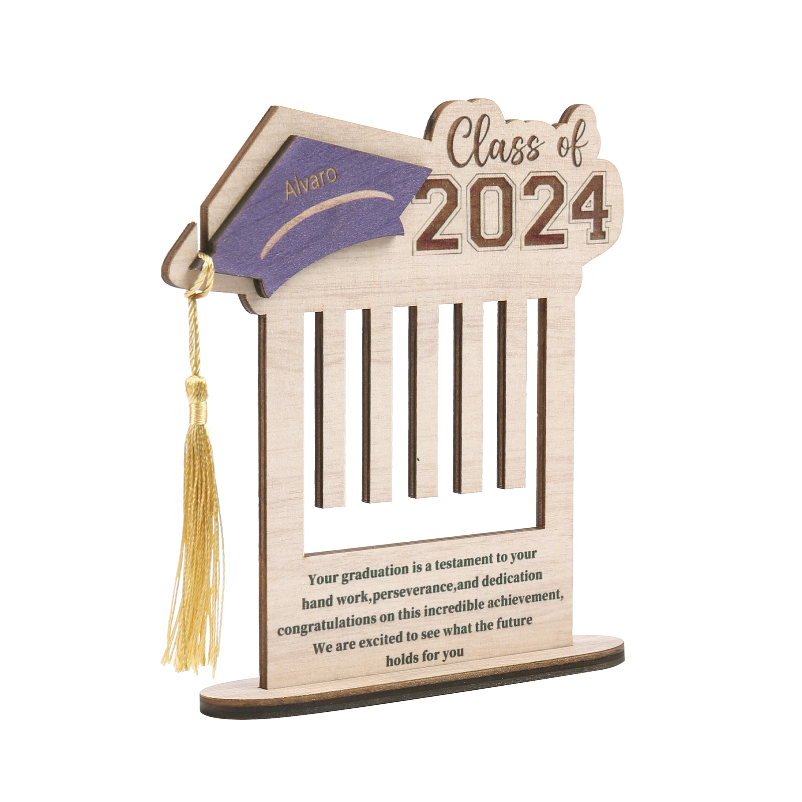 Class of 2024 Personalised Graduation Wooden Money Rack Custom Name Creative Graduation Gifts for Her/Him-Jessemade AU