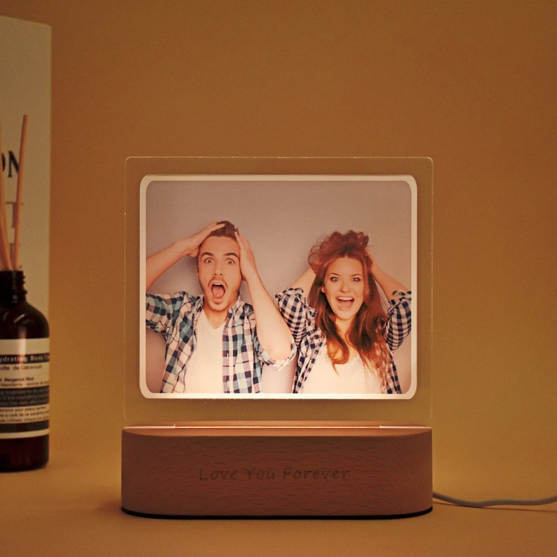 Photo Night Light Personalised 3D Illusion Lamp Gift for Family-Jessemade AU