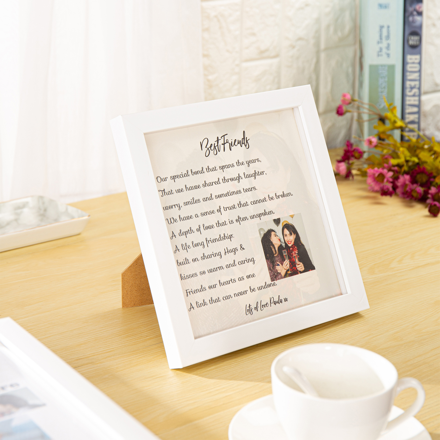 Personalised Photo Custom Name LED Night Light Picture Frame-Jessemade AU