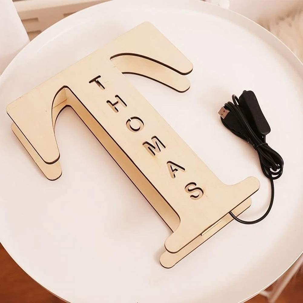 Personalised Name Letter Light J~R 19/29CM-Jessemade AU