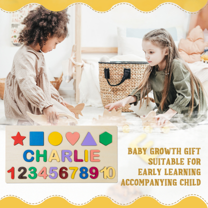 Personalised Kid's Wooden Name Alphabet Puzzle Toy for Toddlers Early Learning Child Toy-Jessemade AU