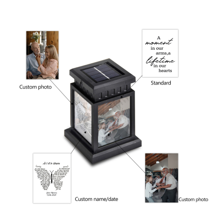 Personalised Photo Lantern Lamp As I Sit in Heaven Memorial Sympathy gift-Jessemade AU